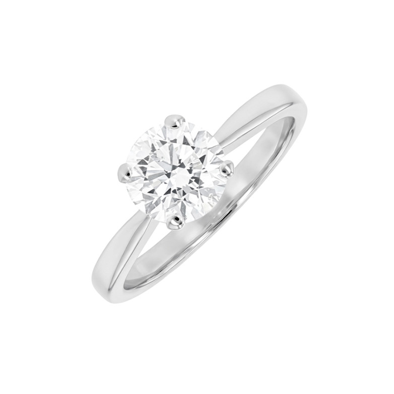 Solitaire diamant 1 carat or blanc 2.48g Comme neuf -  reconditionné disponible sur Gemme Les Bijoux